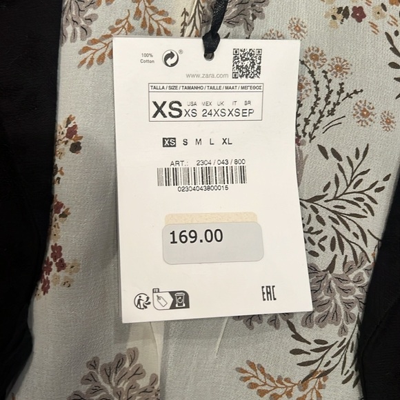 NWT Zara Woman’s Black Blazer Size Extra Small - Picture 7 of 9